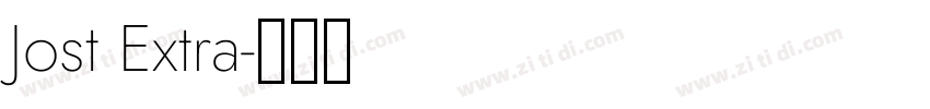 Jost Extra字体转换